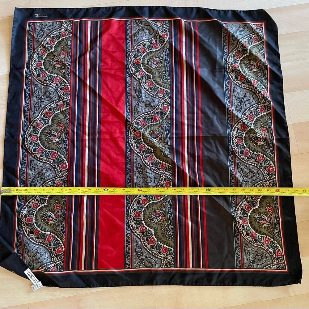 Vintage multicolored Talbots silk scarf